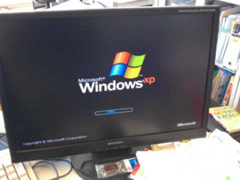 あっけなく起動したWindowsXP