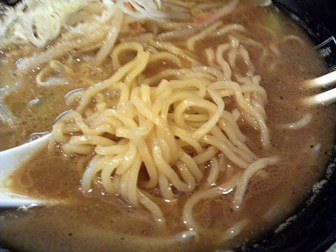 麺匠玄龍みそらーめんの麺