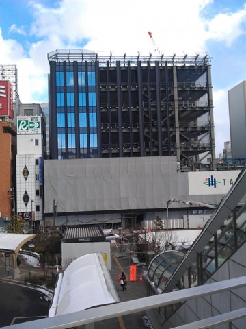 仙台駅東口建設中のヨドバシビル