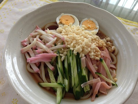 冷やしたぬきうどん