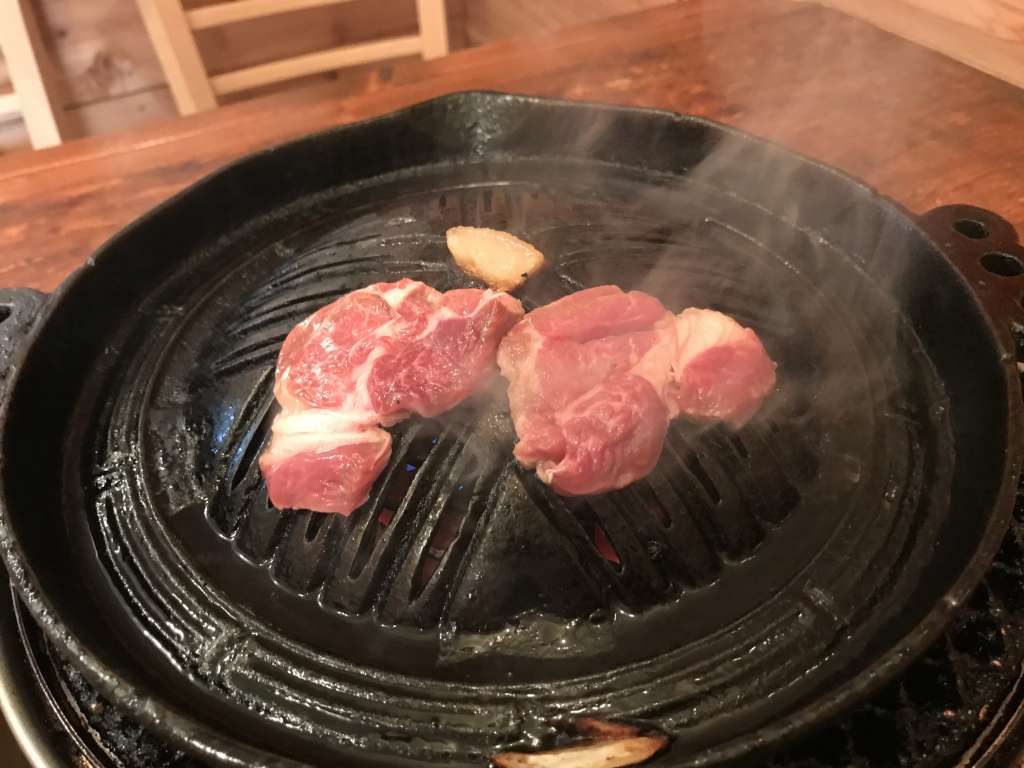 生ラム肉のジンギスカン