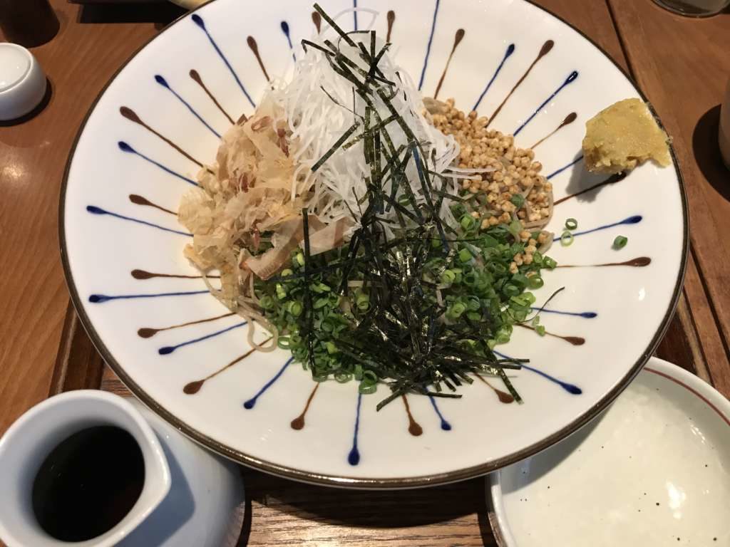 手打ち蕎麦山がたのぶっかけ蕎麦